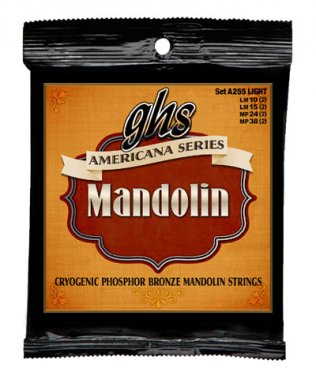 GHS A255 Mandolin Strings, Light, Cryogenically Treated, 10-38