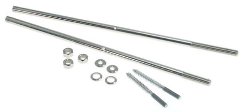 Co-Ordinator Double Rod Set, Nickel Plated
