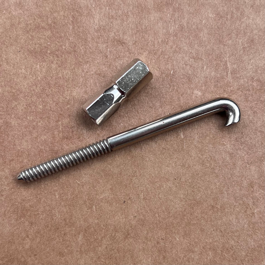Prucha Round Hooks & Nuts, Set of 24, Nickel Plated – Sullivan Banjo Co. * DC Calls