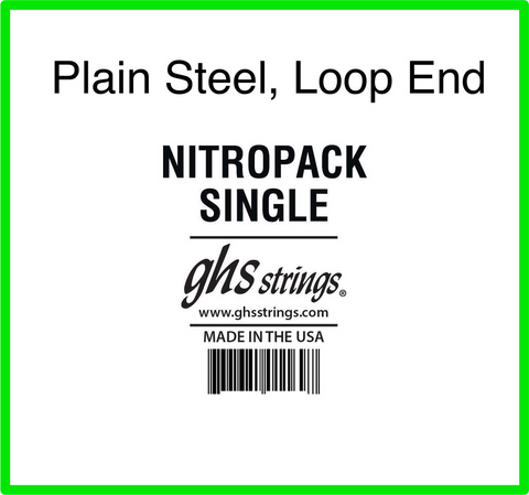 GHS Single String, Plain Steel, Loop End
