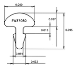 Fret Wire, JESCAR Medium, Nickel Silver 18%