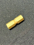 Nut, 1/4", Raw Brass