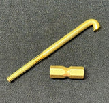 Nut, 1/4", Raw Brass