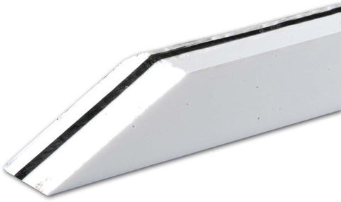 Binding, White/Black/White, 1/4" Tall x .100 Thick x 48" Long